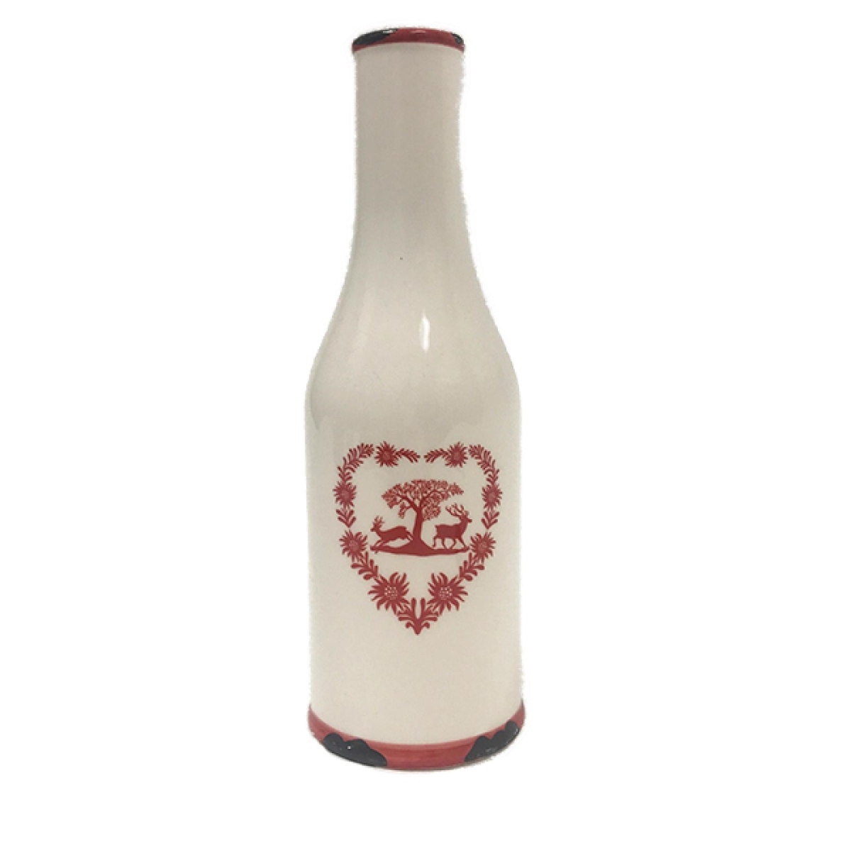 FP-TN12-0004_Q01 Deer And A Tree Within A Patterned Heart Taper Candle Holder