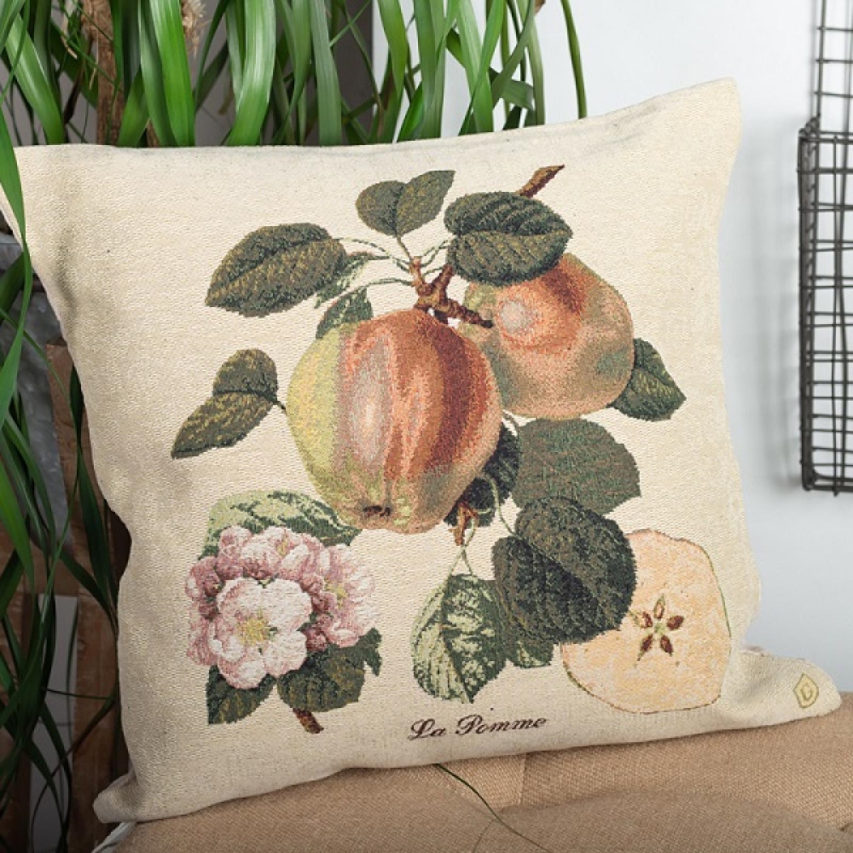Picture of MDR Trading Inc. FP-TXPC-075_Q01 La Pomme Apples Cushion Cover