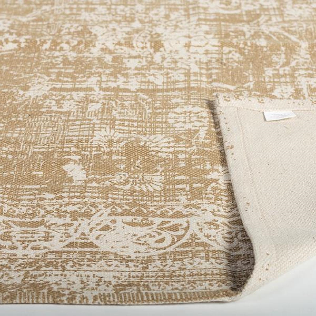 FP-IMT-153-Bg_Q01 Light Brown And Ivory Patterned Rug
