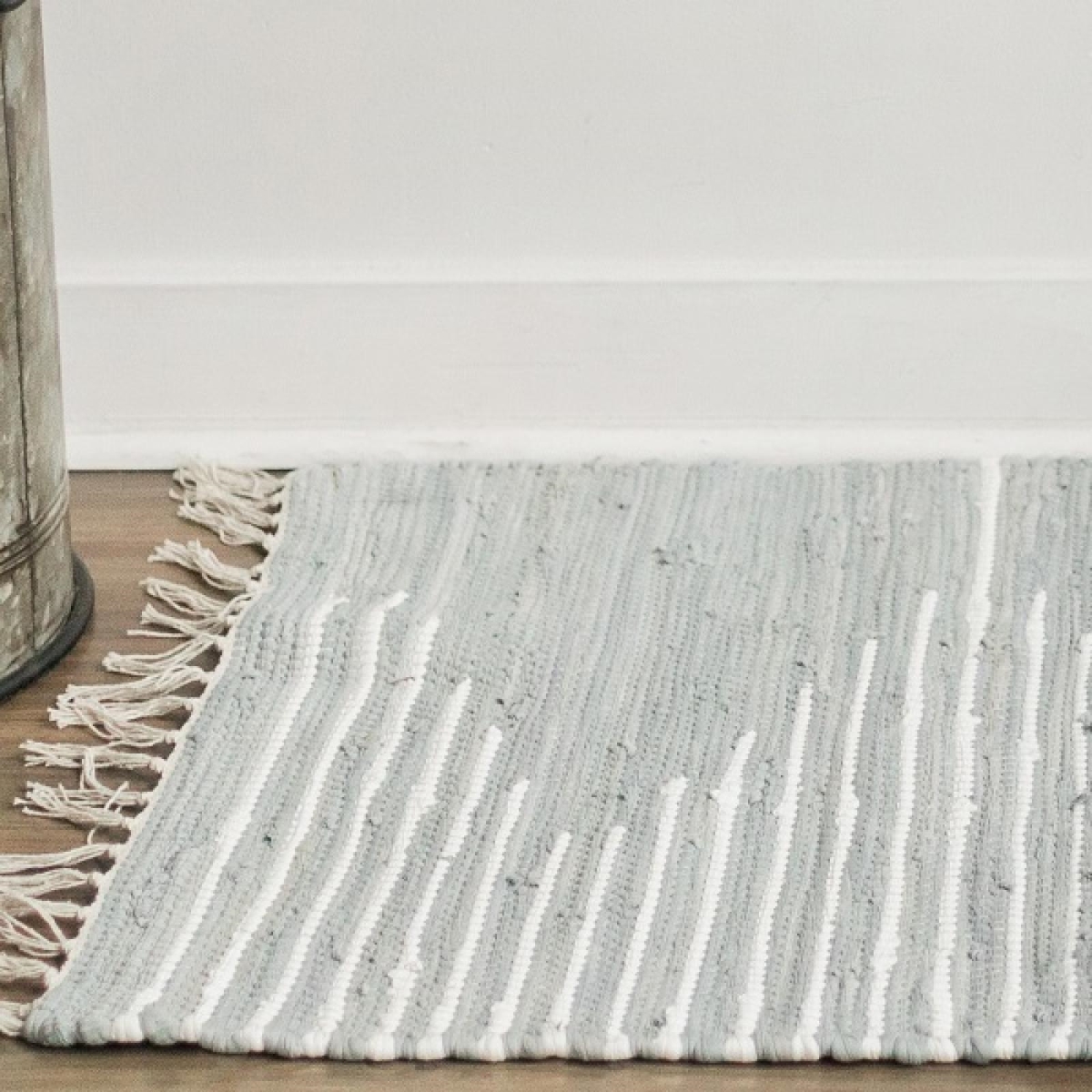 FP-IMT-052-RgS_Q01 Patterned Woven Cotton With Tassels Rug