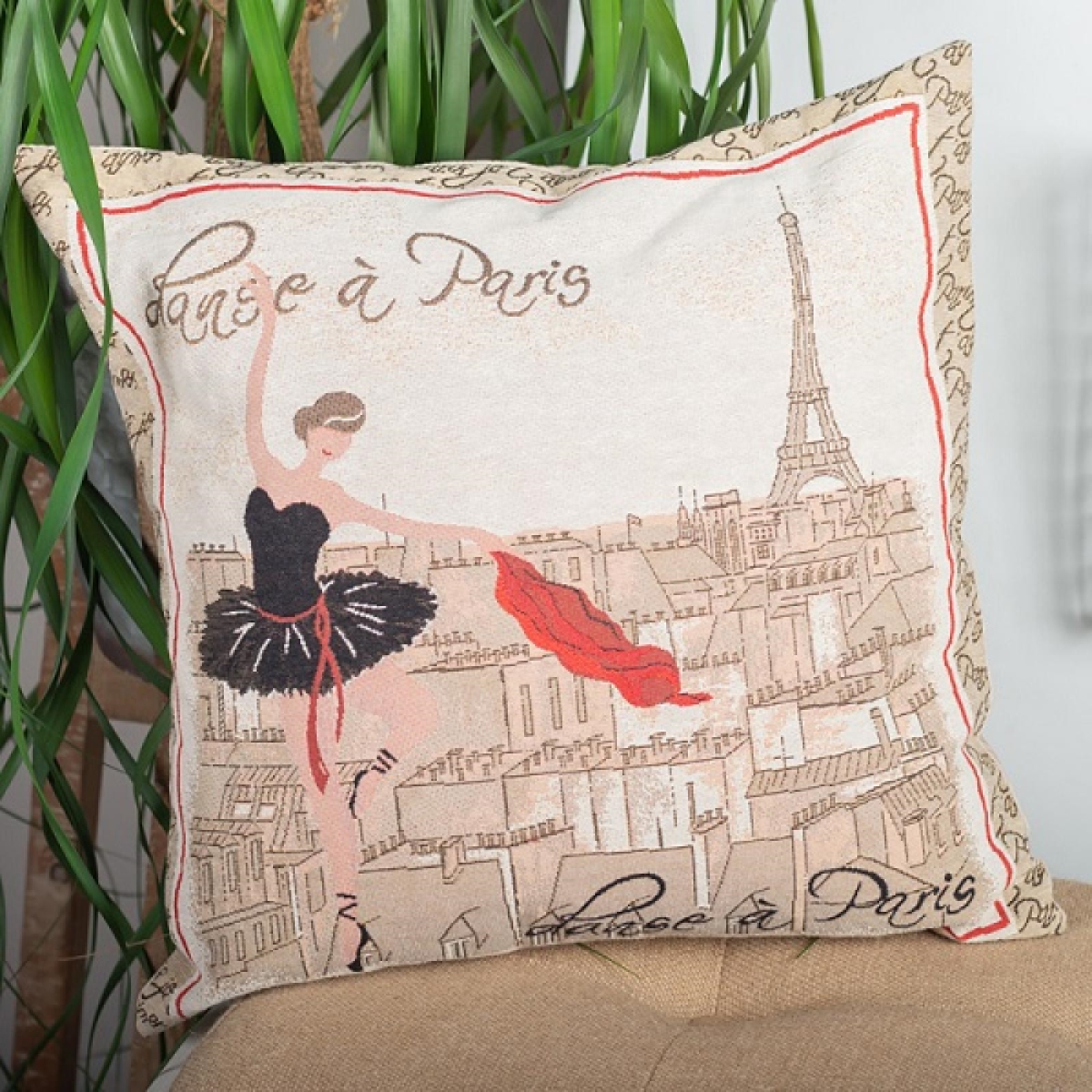Picture of MDR Trading Inc. FP-TXPC-019_Q01 Ballerina- Danse A Paris Cushion Cover