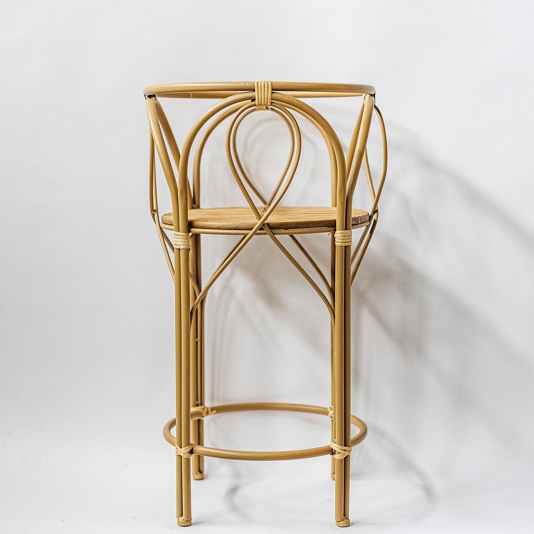 FP-LCD-16312_Q01 Wicker Bamboo Plant Stand