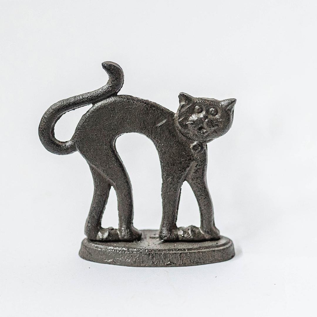 FP-KIN-191_Q01 Cast Iron Cat Figurine