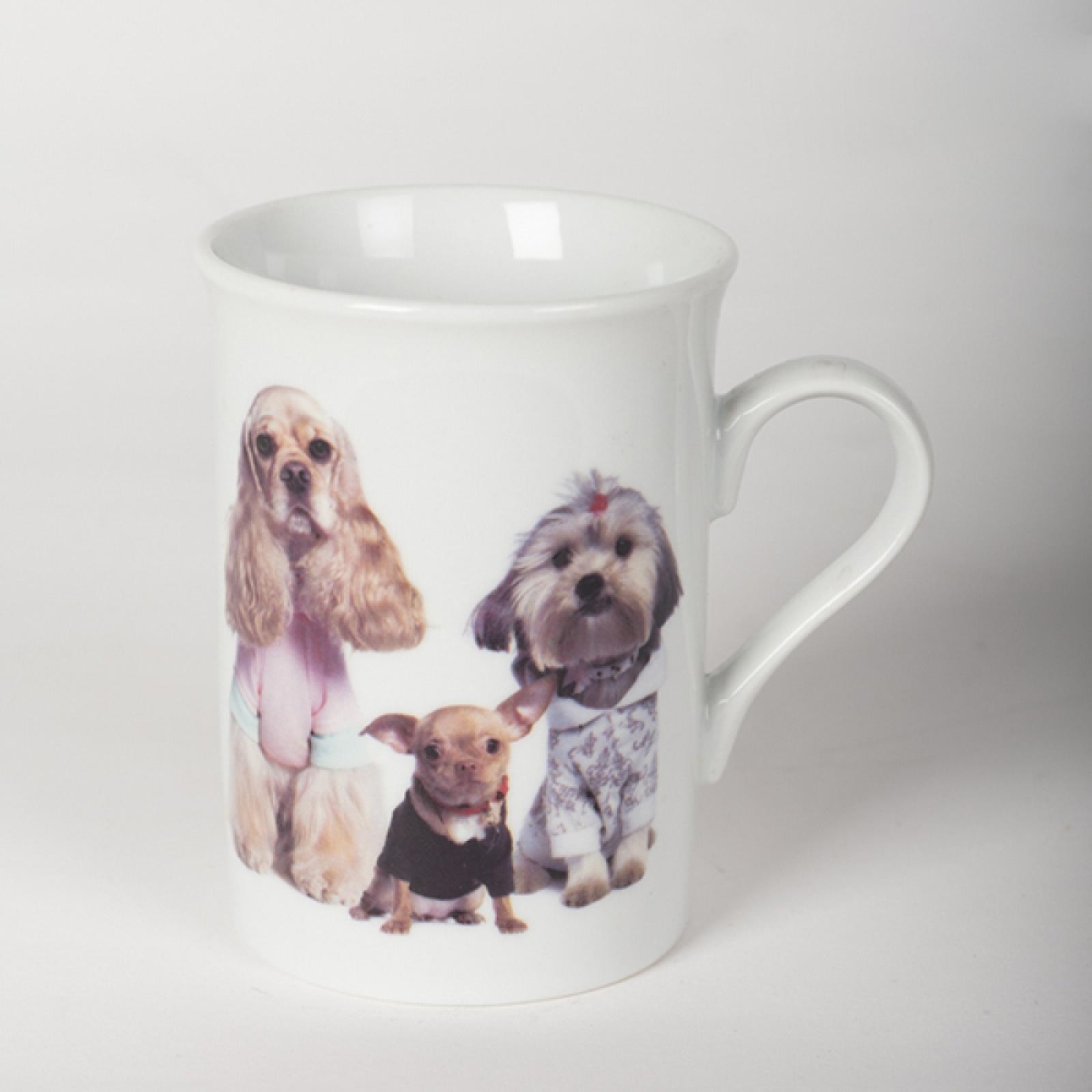 Picture of MDR Trading Inc. FP-MUG-A048_Q01 Porcelain Dressed Up Dogs Mug