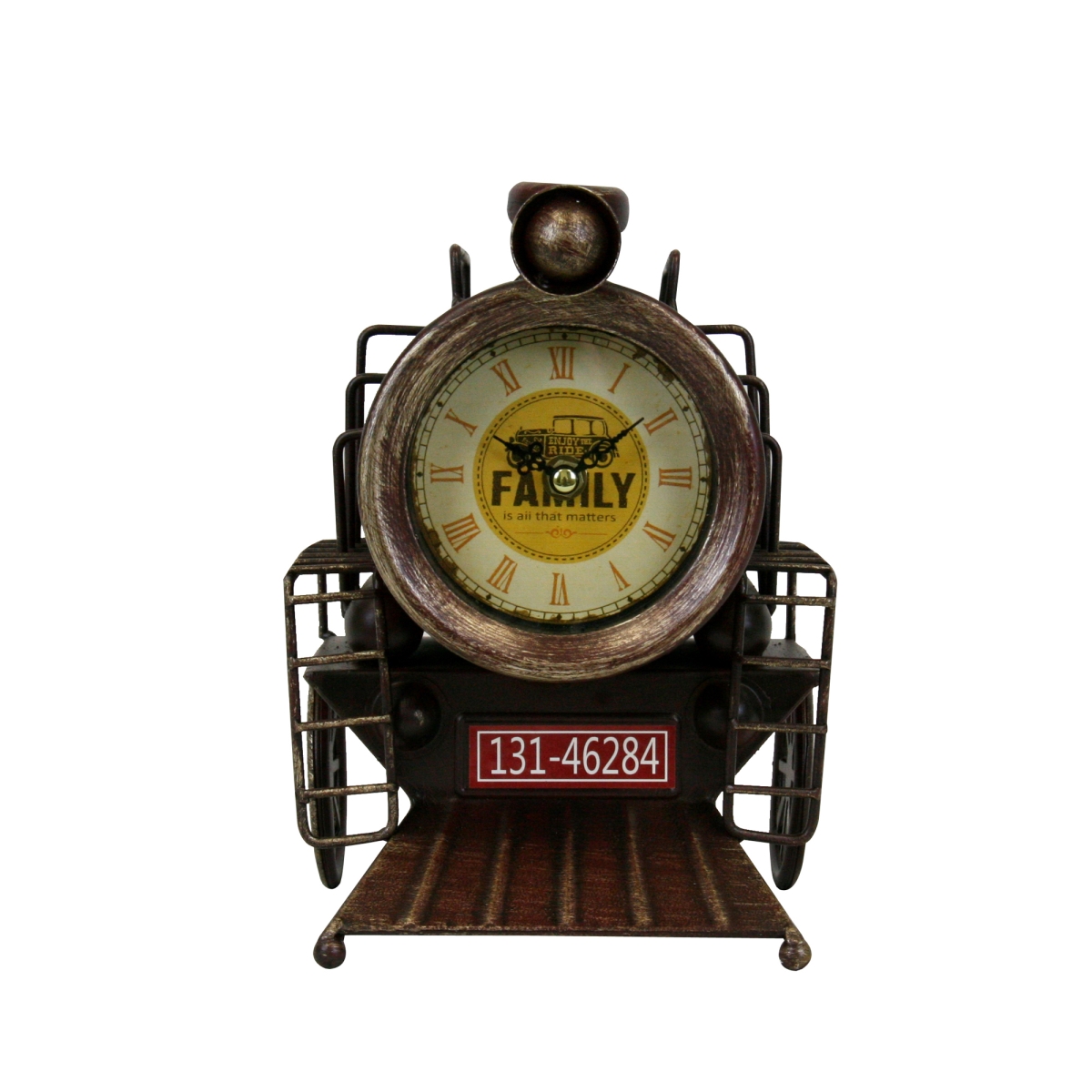 Picture of Mr. MJs Trading BM-JD1776 Metal Locomotive Table Clock