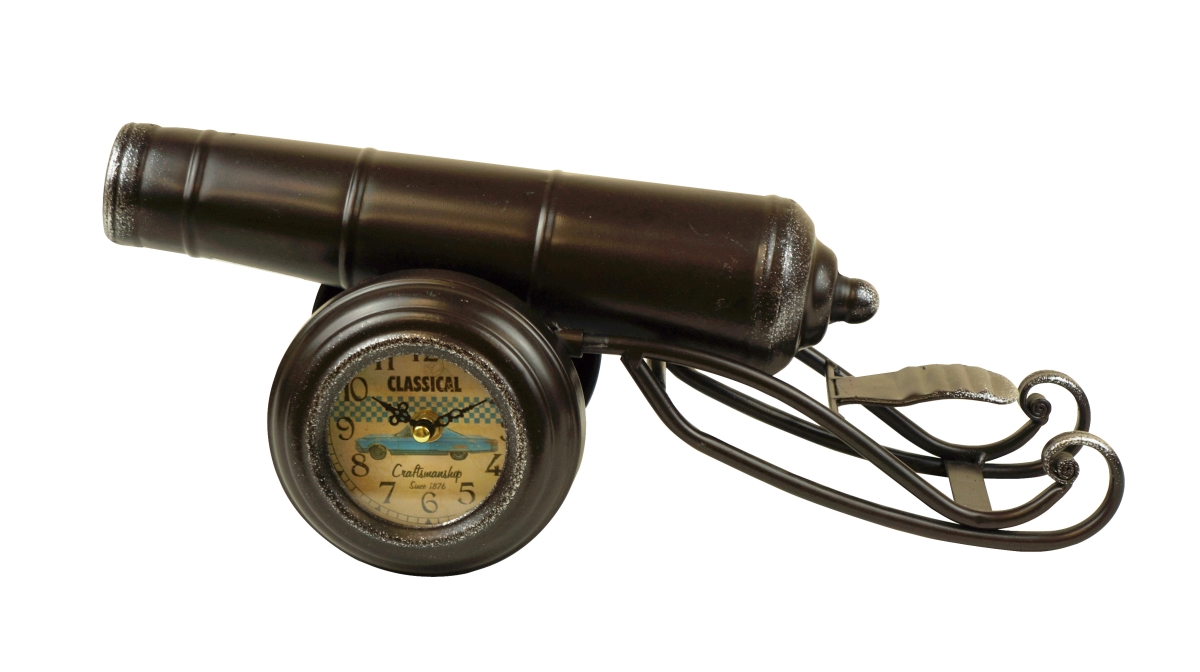 Picture of Mr. MJs Trading BM-JD1784 Metal Cannon Tabletop Clock