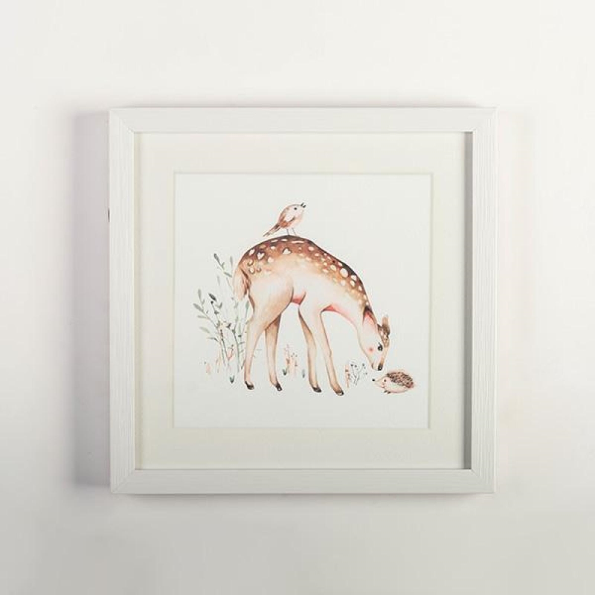 FP-LIN-075_Q01 Framed Print Forest Friends Wall Decor