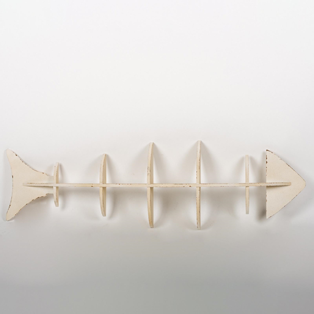 FP-YNG-102_Q01 Wooden Fish Skeleton Wall Shelf
