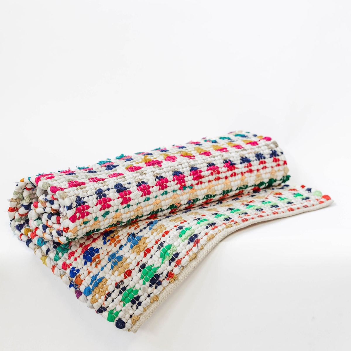 FP-IMT-229-RgR_Q01 Multi-Coloured Fabric Runner Rug