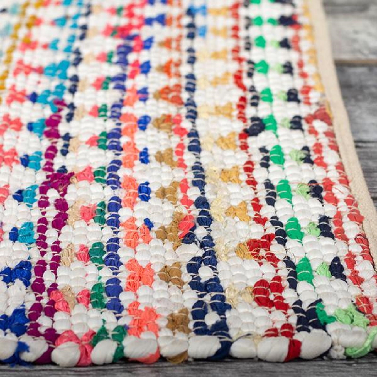 FP-IMT-229_Q01 Multi-Coloured Fabric Rug