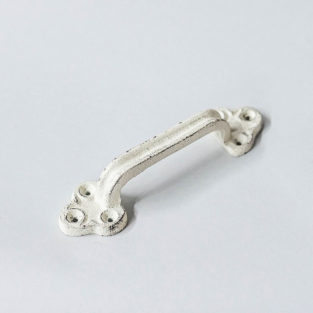 FP-KIN-032-C_Q01 Rustic Look Cream Cast Iron Door Handle
