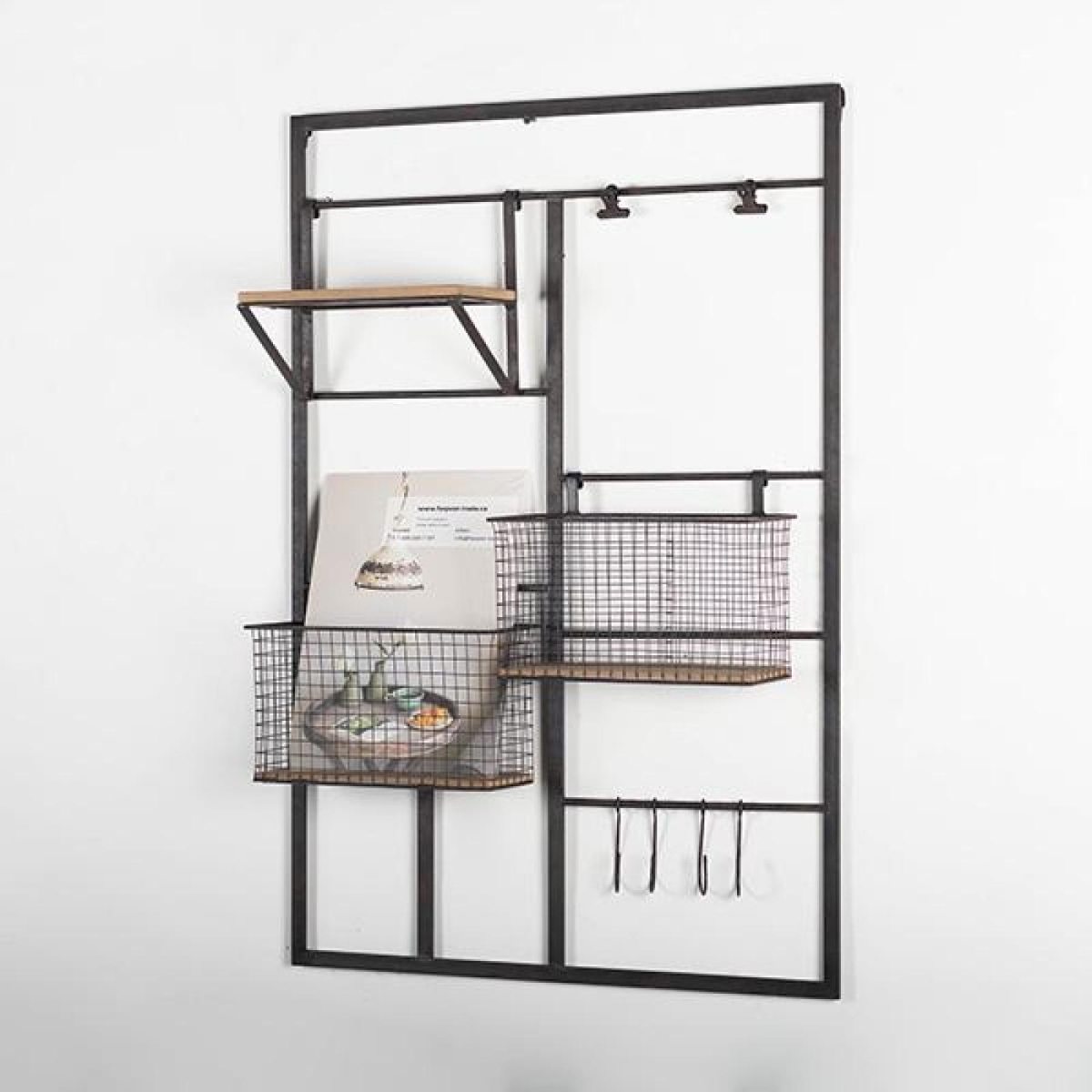 Picture of MDR Trading Inc. FP-WEN-065 Metal Wall Organizer Rack