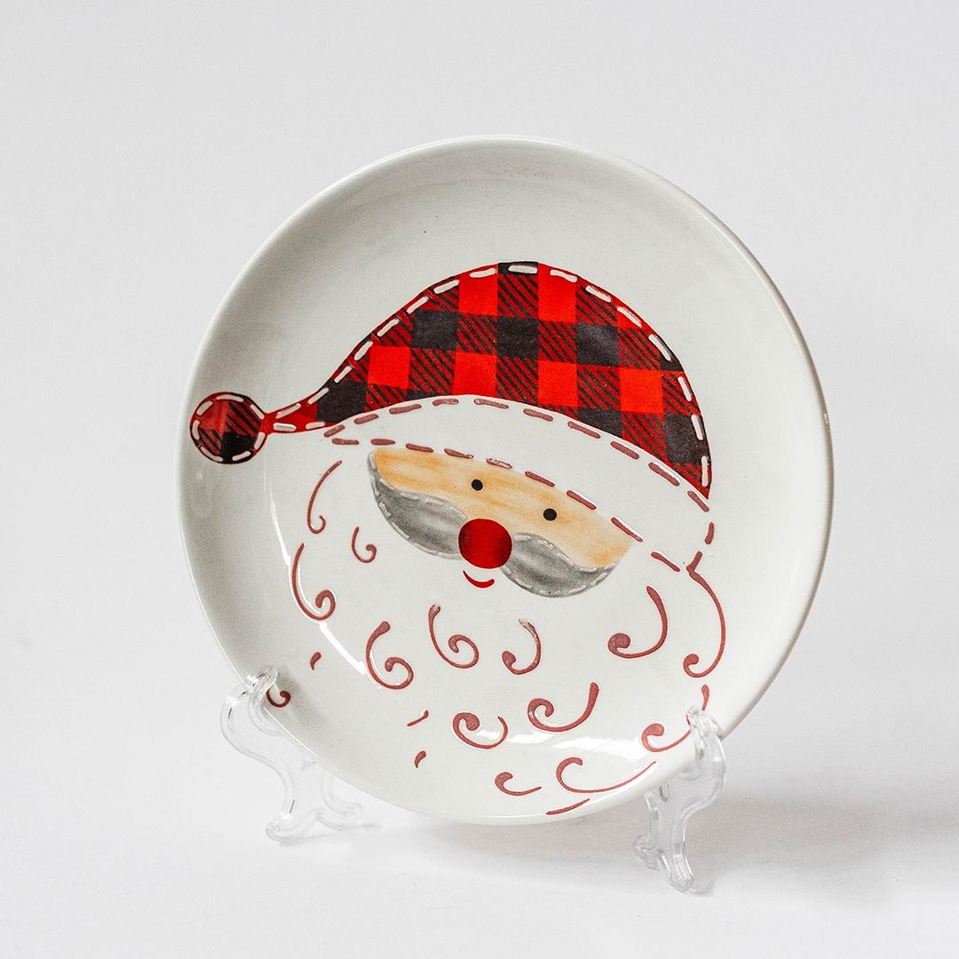 Picture of MDR Trading Inc. FP-WCJ-033_Q01 Santa Claus Wearing A Buffalo Check Hat Plate