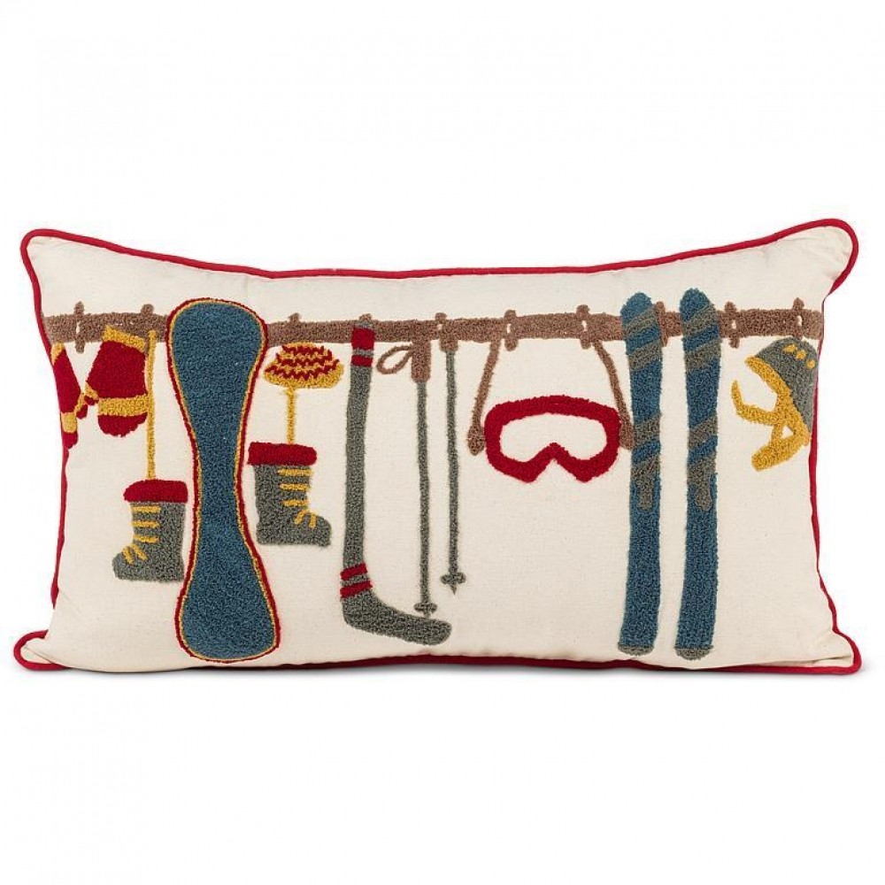 AB-50-CHALET-GEAR Ski Gear Rectangular Pillow