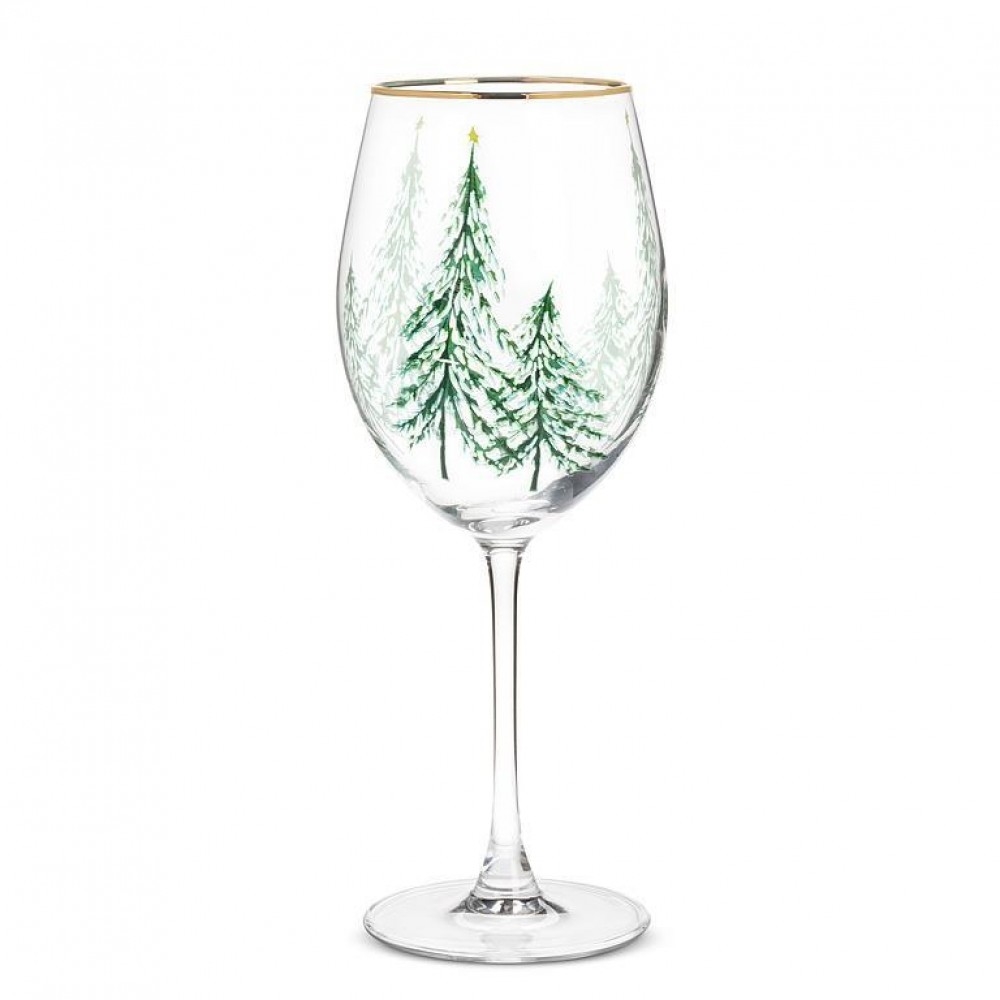 AB-27-BAVARIA-GOB_Q01 Winter Trees Stemmed Goblet
