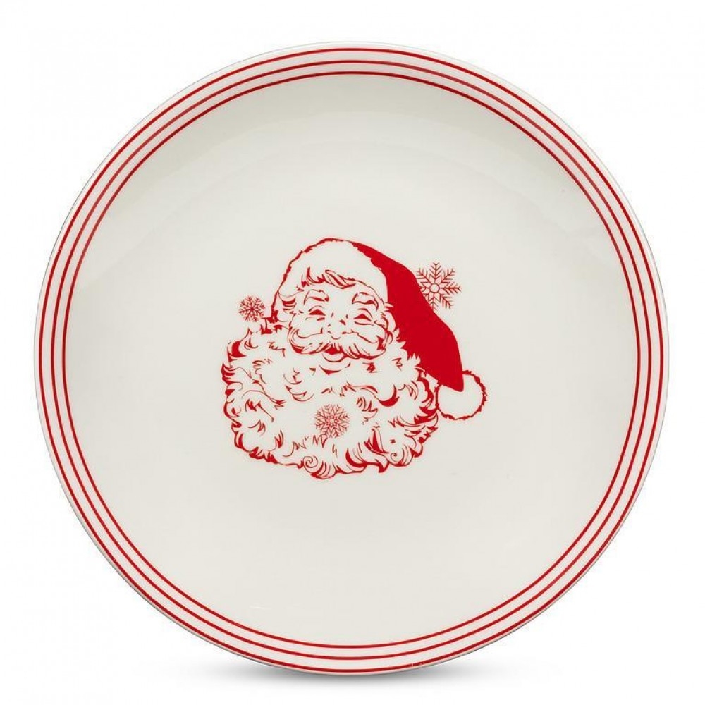 AB-27-KRINGLE-303_Q01 Vintage Style Santa Small Plate