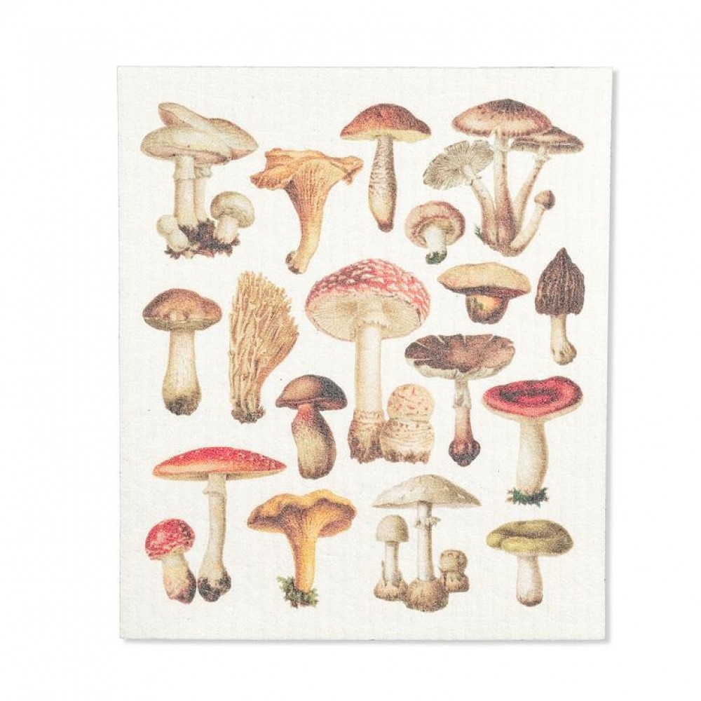 Picture of MDR Trading Inc. AB-20-ASD-019_Q01 Allover Varieties Of Mushrooms Dishcloth