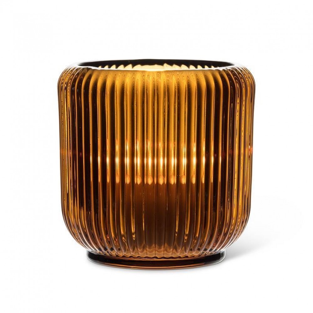 Large Ribbed Votive Candle Holder