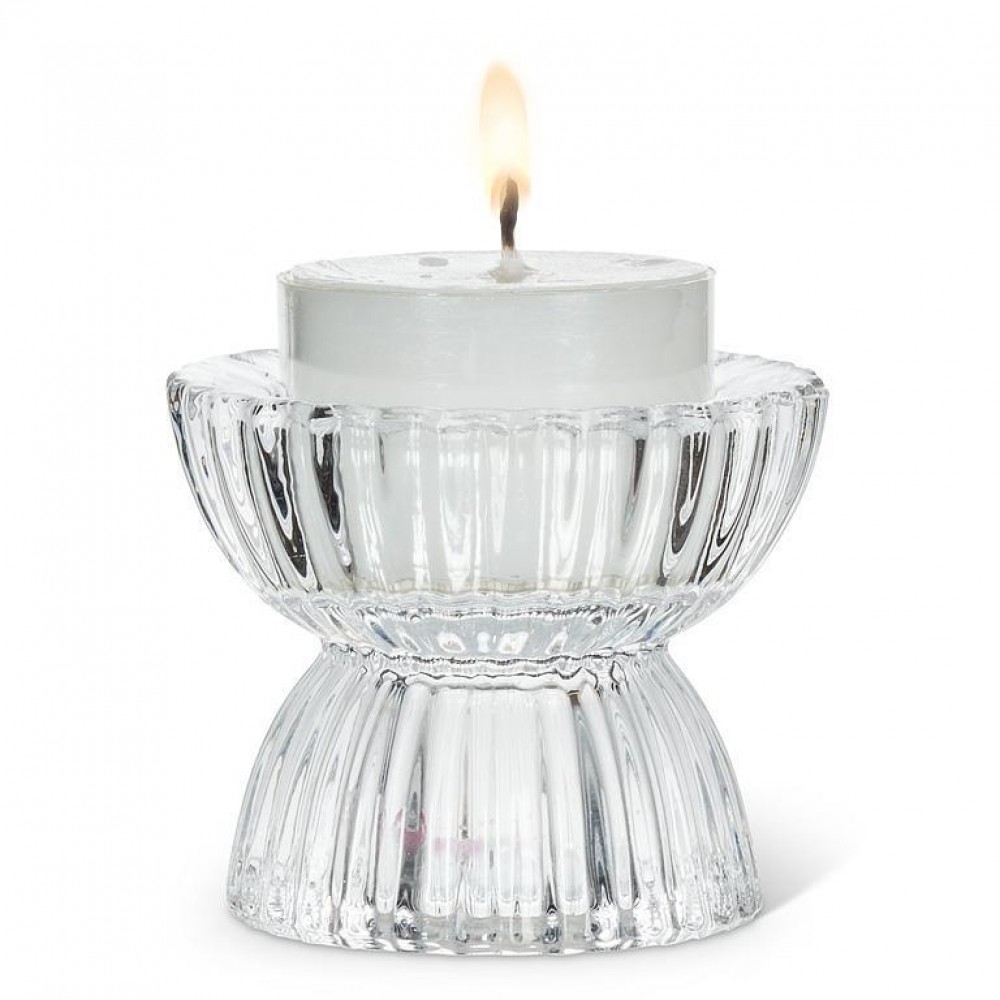 AB-27-RIDGEWAY-274_Q01 Small Reversible Ridged Tealight Candle Holder