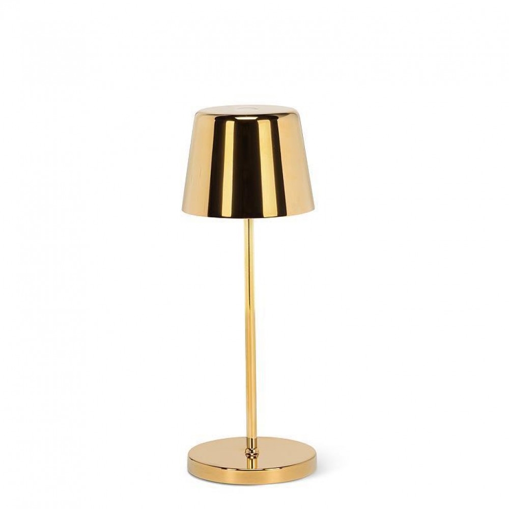 AB-20-CROSBY-GOLD Bell Shape Shiny Gold Led Lamp