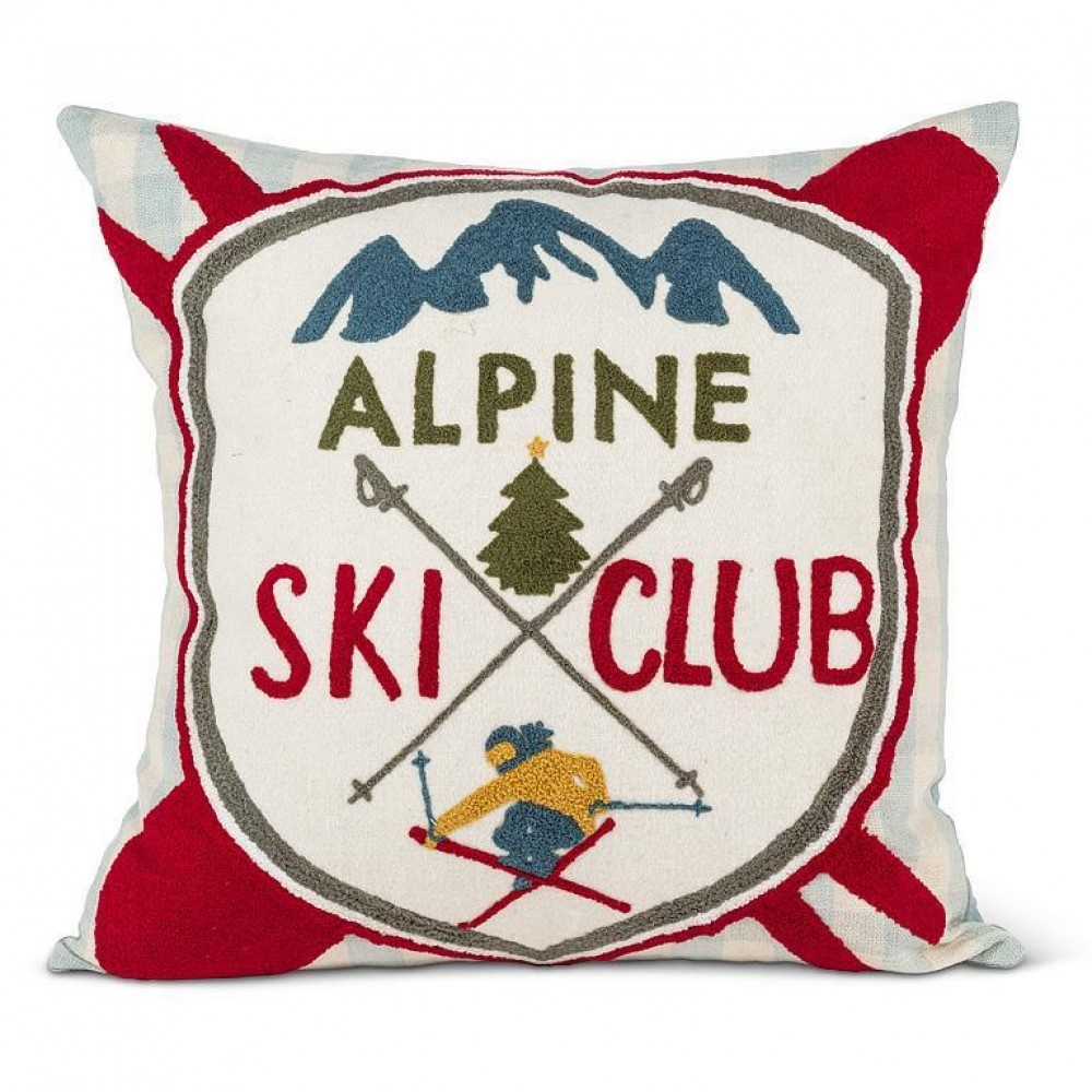 AB-50-CHALET-CLUB Alpine Ski Club Pillow