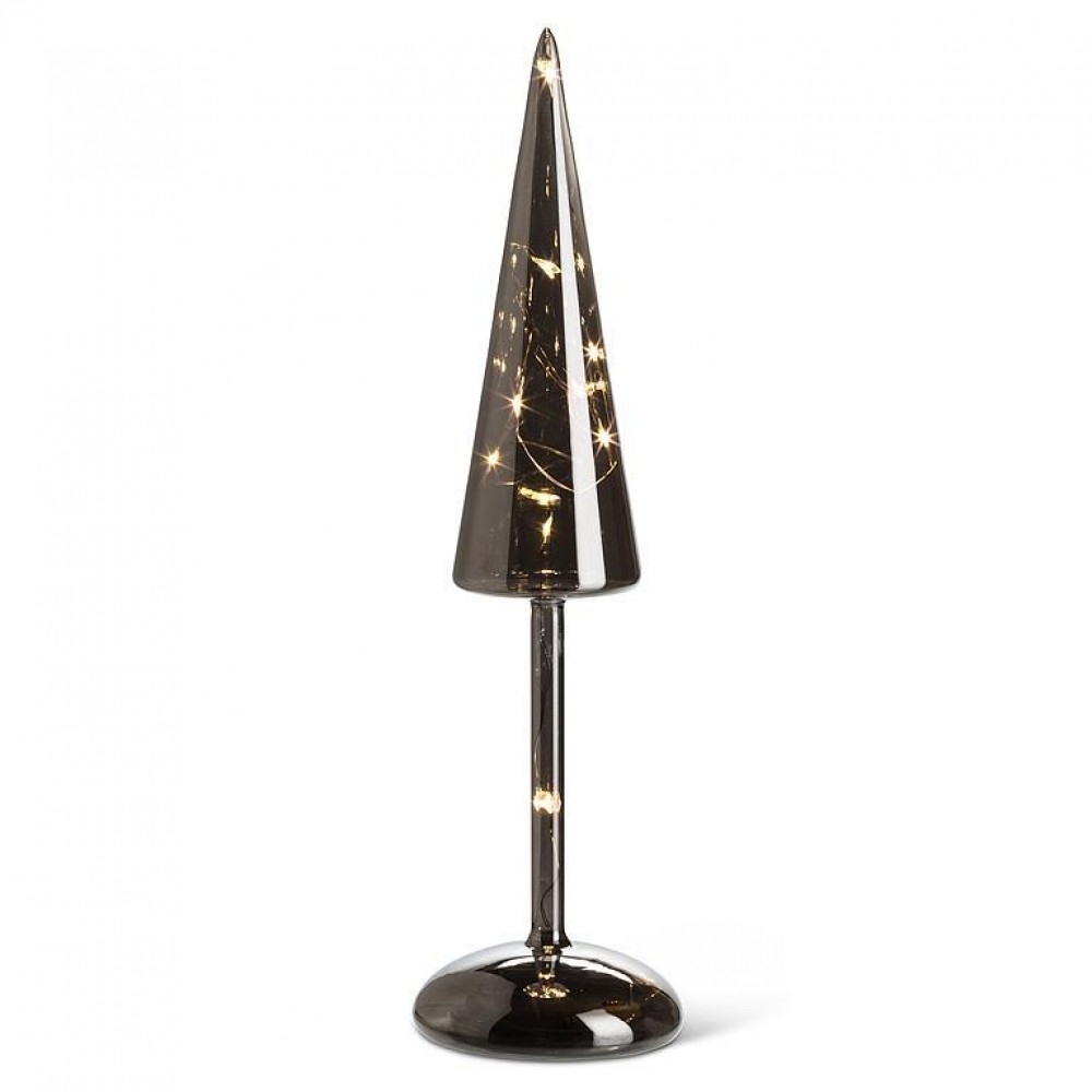Medium LED Tree Lamp - Smoke - 14in. - 10 Warm White Lights