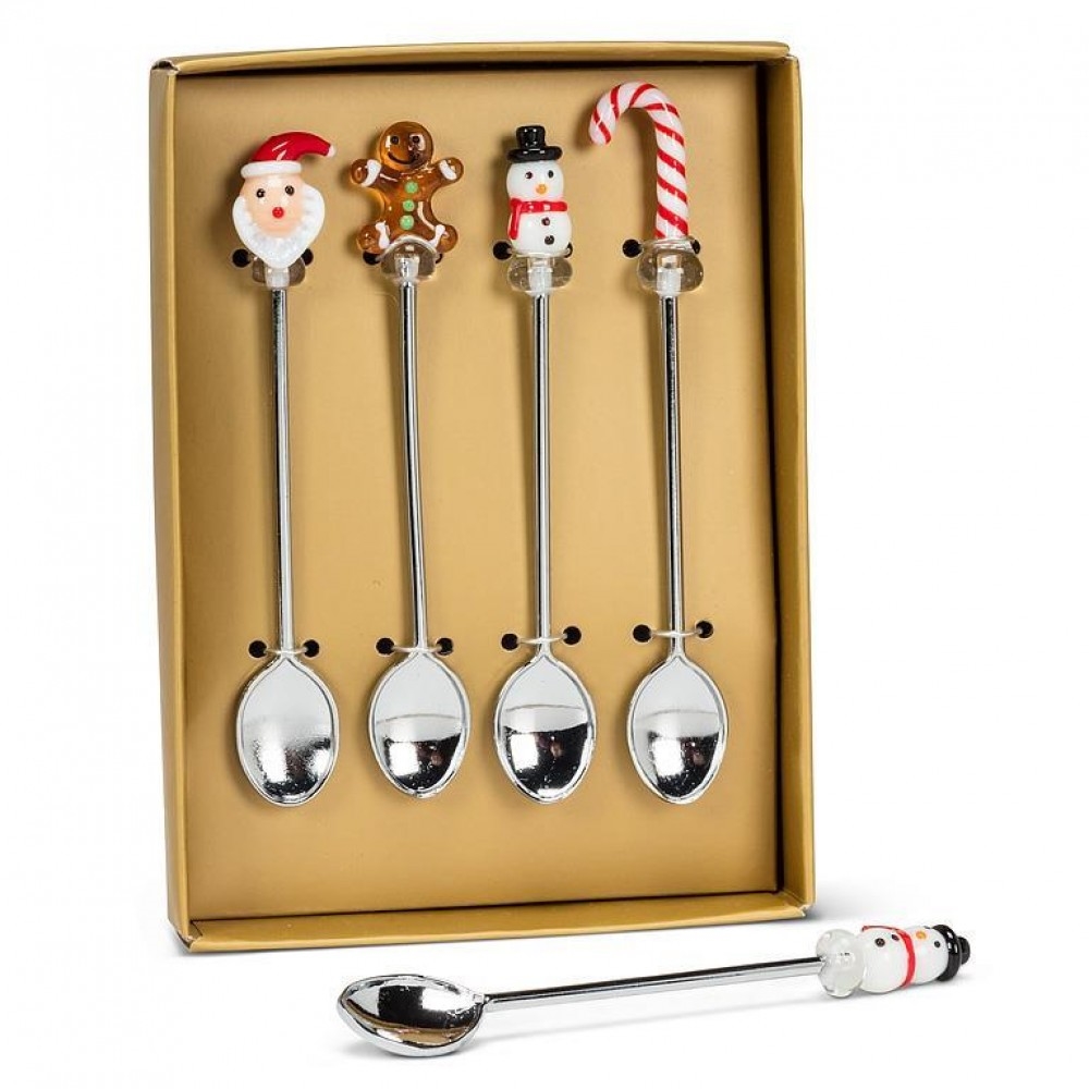 Picture of MDR Trading Inc. AB-27-SPOON-036 Set Of 4 Holiday Icons Spoon