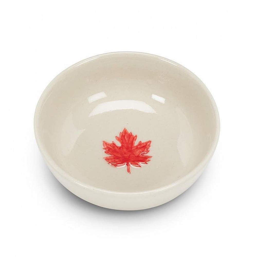 AB-27-SMIDGEN-LEAF_Q01 Mini With Red Maple Leaf Bowl