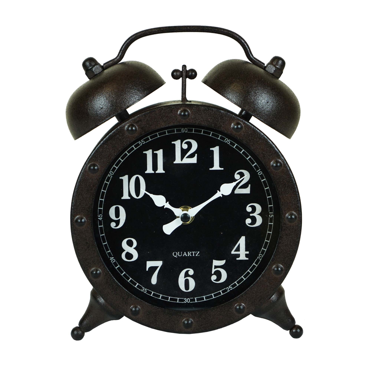 Picture of Mr. MJs Trading BM-TC1962 Metal Twin Bell Alarm Tabletop Clock - Black