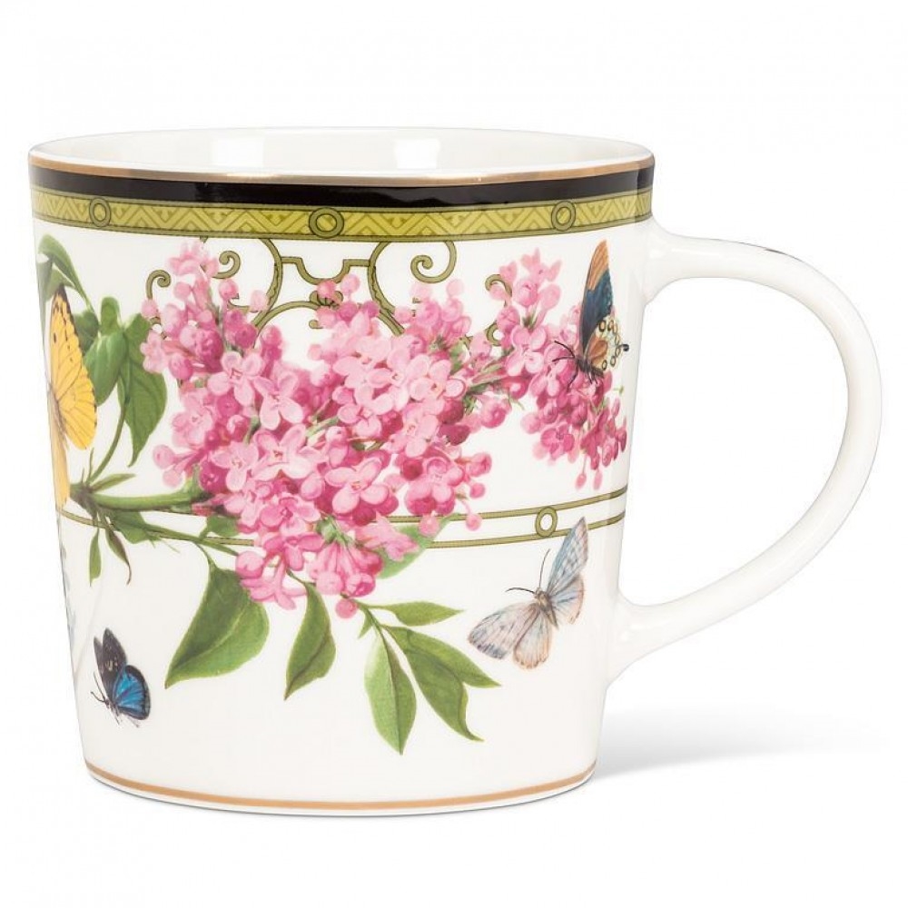 Picture of MDR Trading Inc. AB-27-SHANGRILA-MUG_Q01 Butterfly Garden Mug