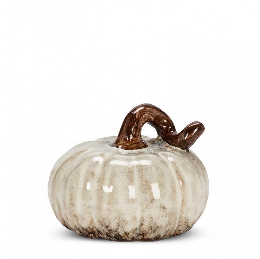 AB-27-HARVEST-59-IVORY_Q01 Mini Ivory Pumpkin Figurine