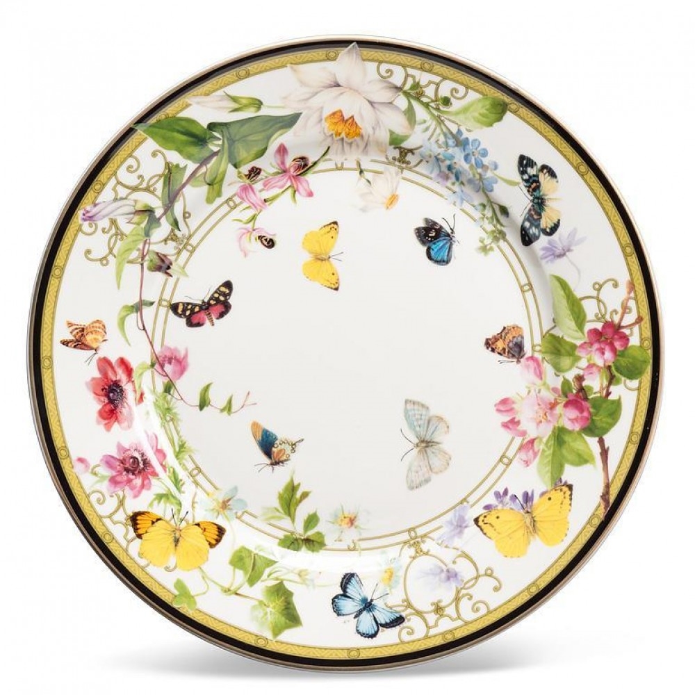Picture of MDR Trading Inc. AB-27-SHANGRILA-CKPL_Q01 Butterfly Garden Plate