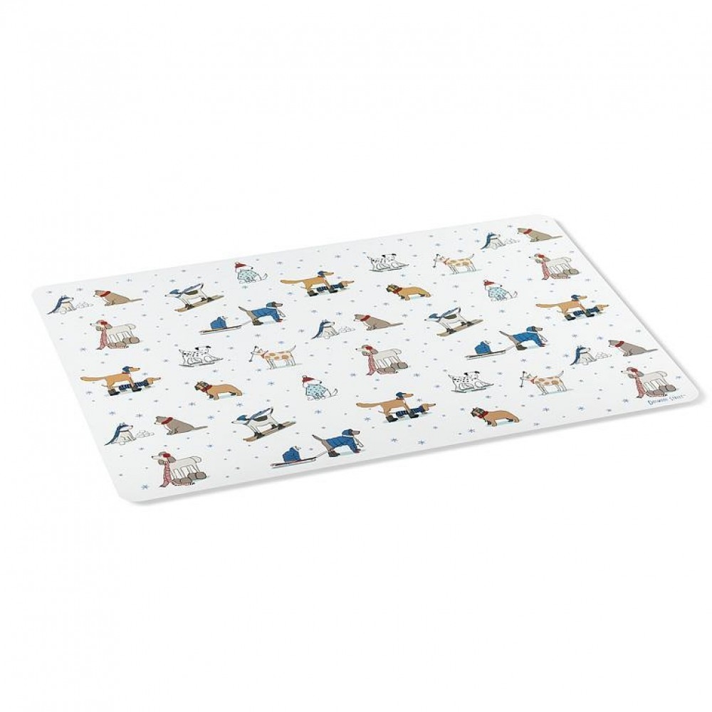 Picture of MDR Trading Inc. AB-27-TABLEMAT-WINTERDOGS_Q01 Winter Sports Dogs Placemat
