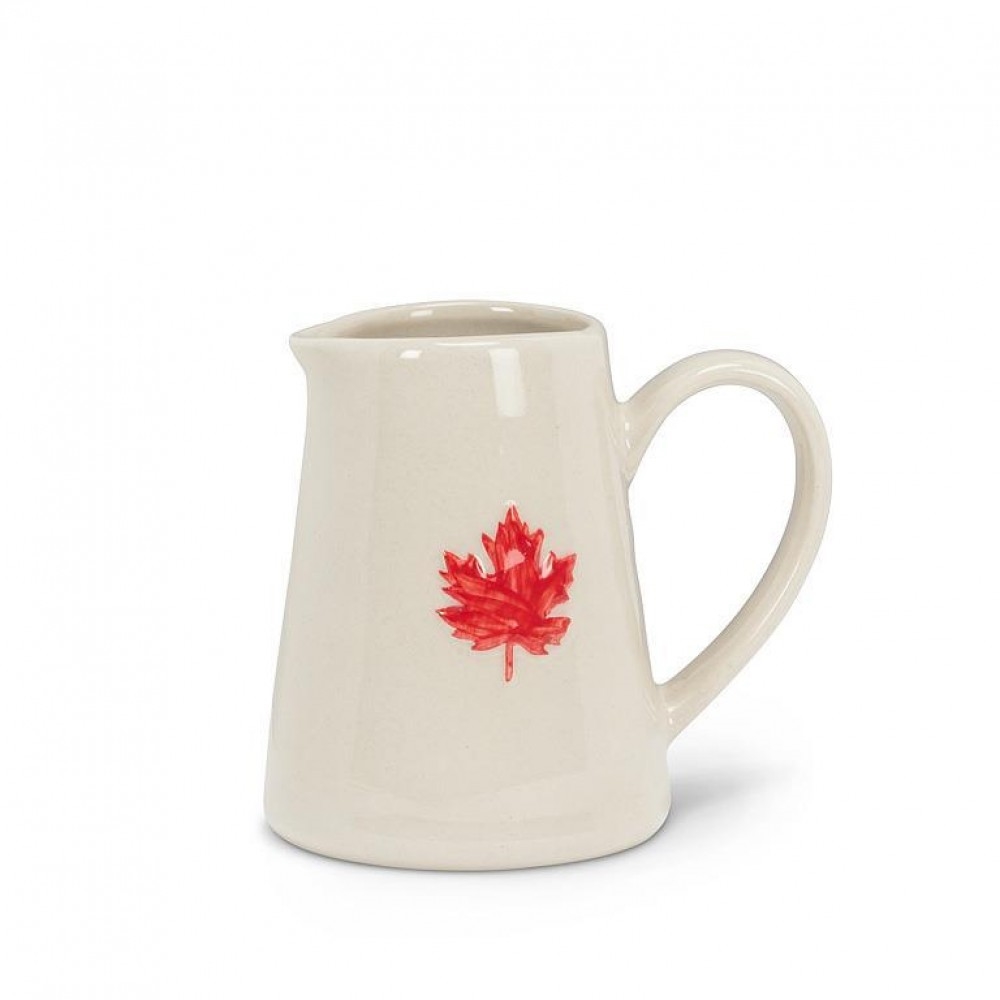 Picture of MDR Trading Inc. AB-27-SMIDGE-LEAF_Q01 Red Maple Leaf Mini Jug