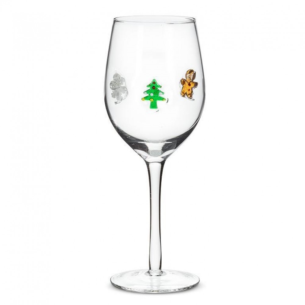 Picture of MDR Trading Inc. AB-27-JOLLY-GOB_Q01 Holiday Icons Stemmed Goblet