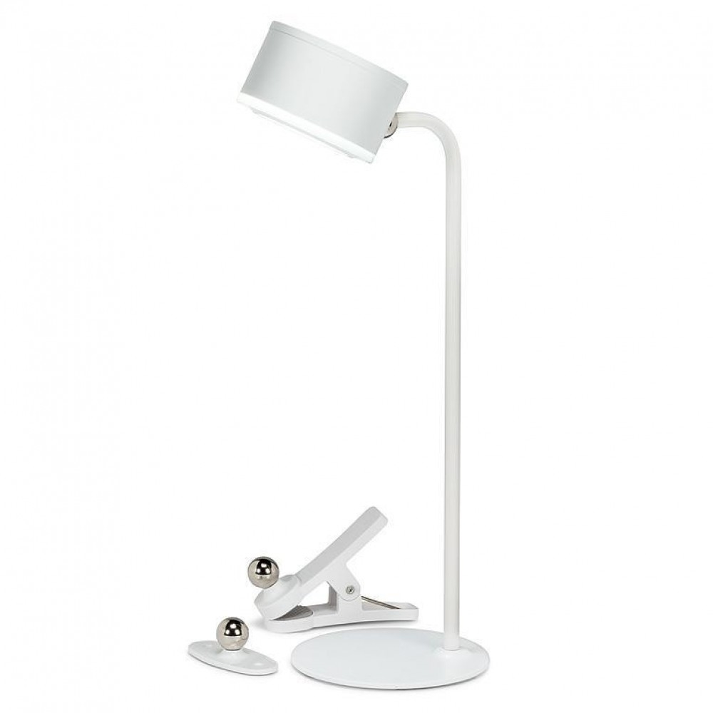 AB-27-POPLITE-03-WHT Drum Shaped 4 Piece Magnet Led Lamp