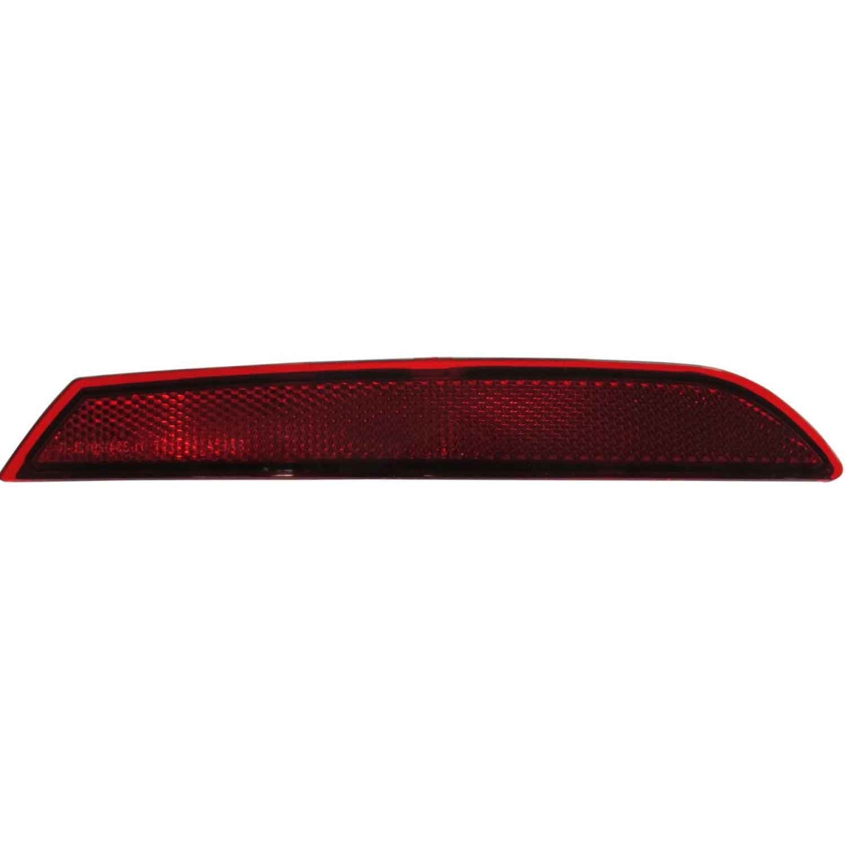 Rear Driver Side Bumper Reflector - Black - Single Unit - Direct Fit