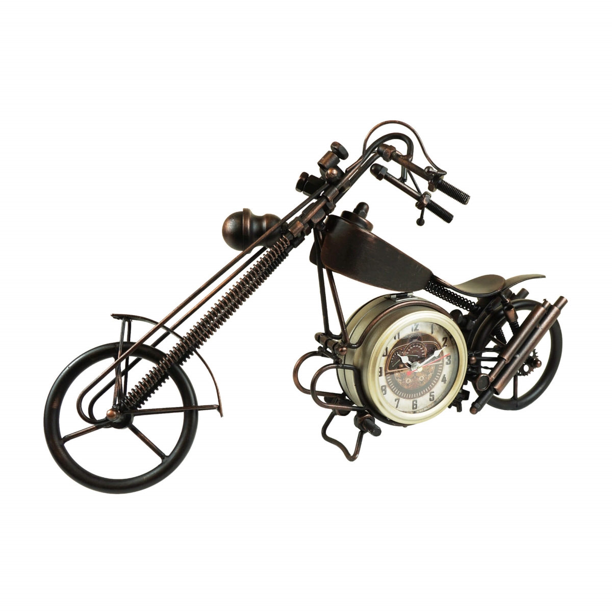 Picture of Mr. MJs Trading BM-YW1806 Metal Motorcycle Table Clock