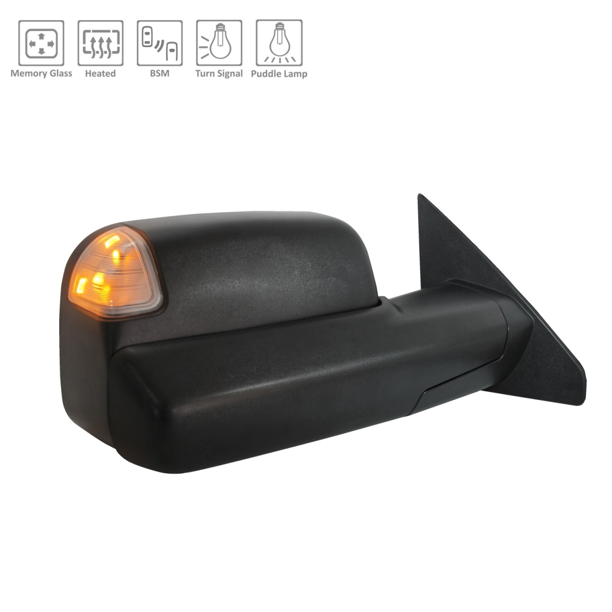 TA-CH1321529 Replacement Passenger Side Power Door Mirror For RAM PICKUP-RAM-1500 2019-2022(CH1321529)