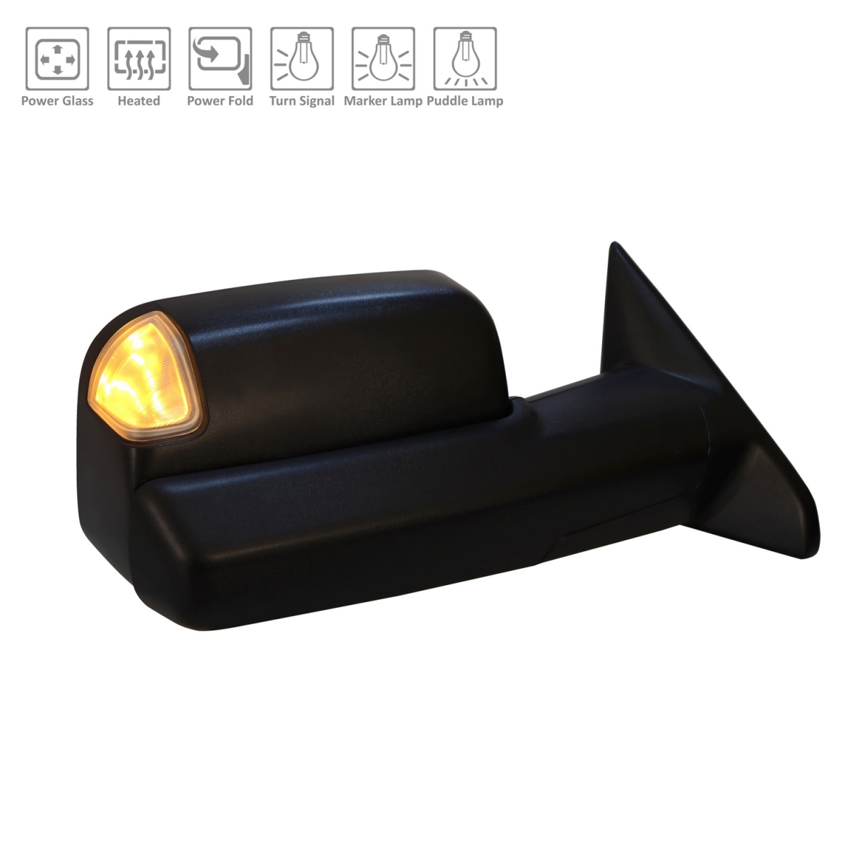 TA-CH1321506 Replacement Passenger Side Power Door Tow Mirror For RAM PICKUP-RAM-3500 2019-2022(CH1321506)
