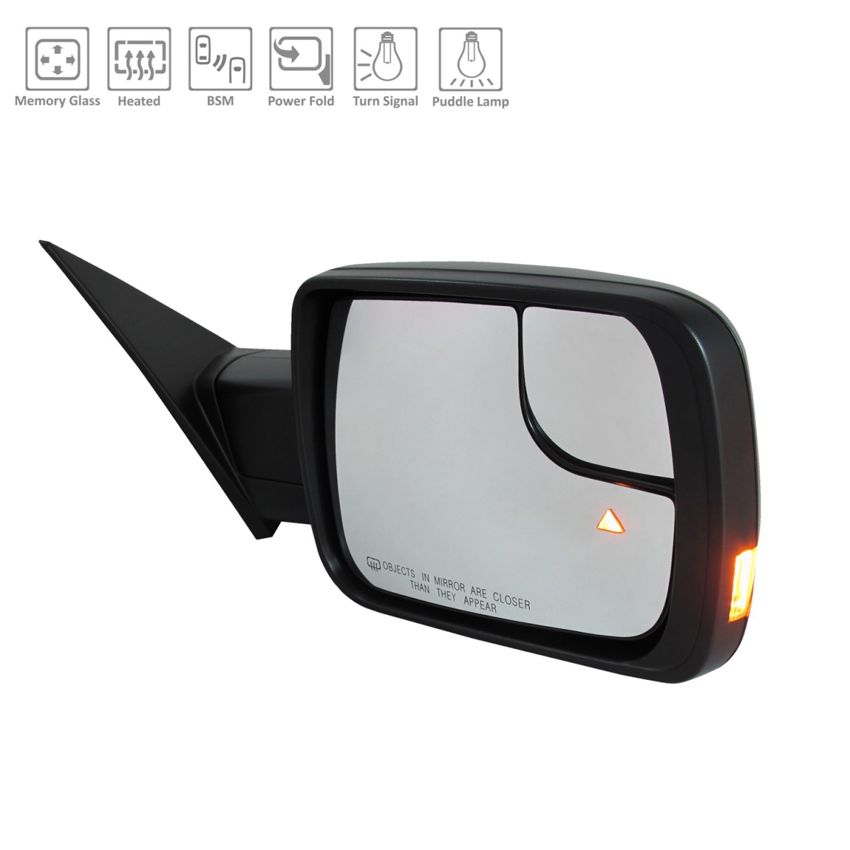 TA-CH1321477 Replacement Passenger Side Power Door Mirror For RAM PICKUP-RAM-1500 2019-2022(CH1321477)