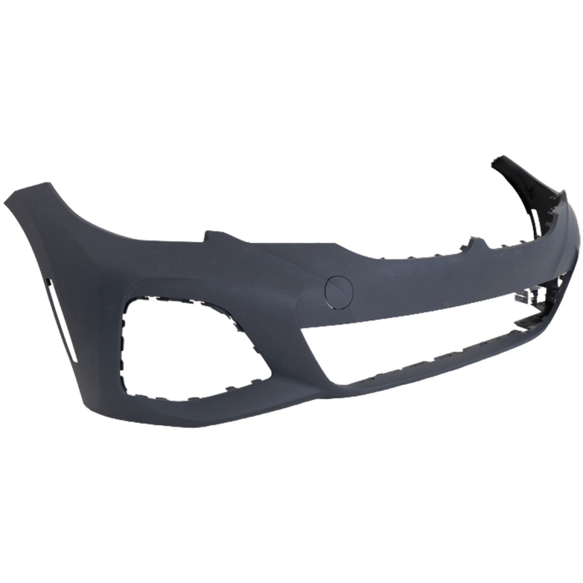 Replacement Front Bumper Cover - Black - Direct Fit - Durable Alloy