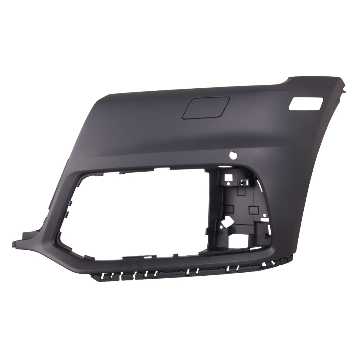 Replacement Front Driver Side Bumper Cover - Black - Direct Fit