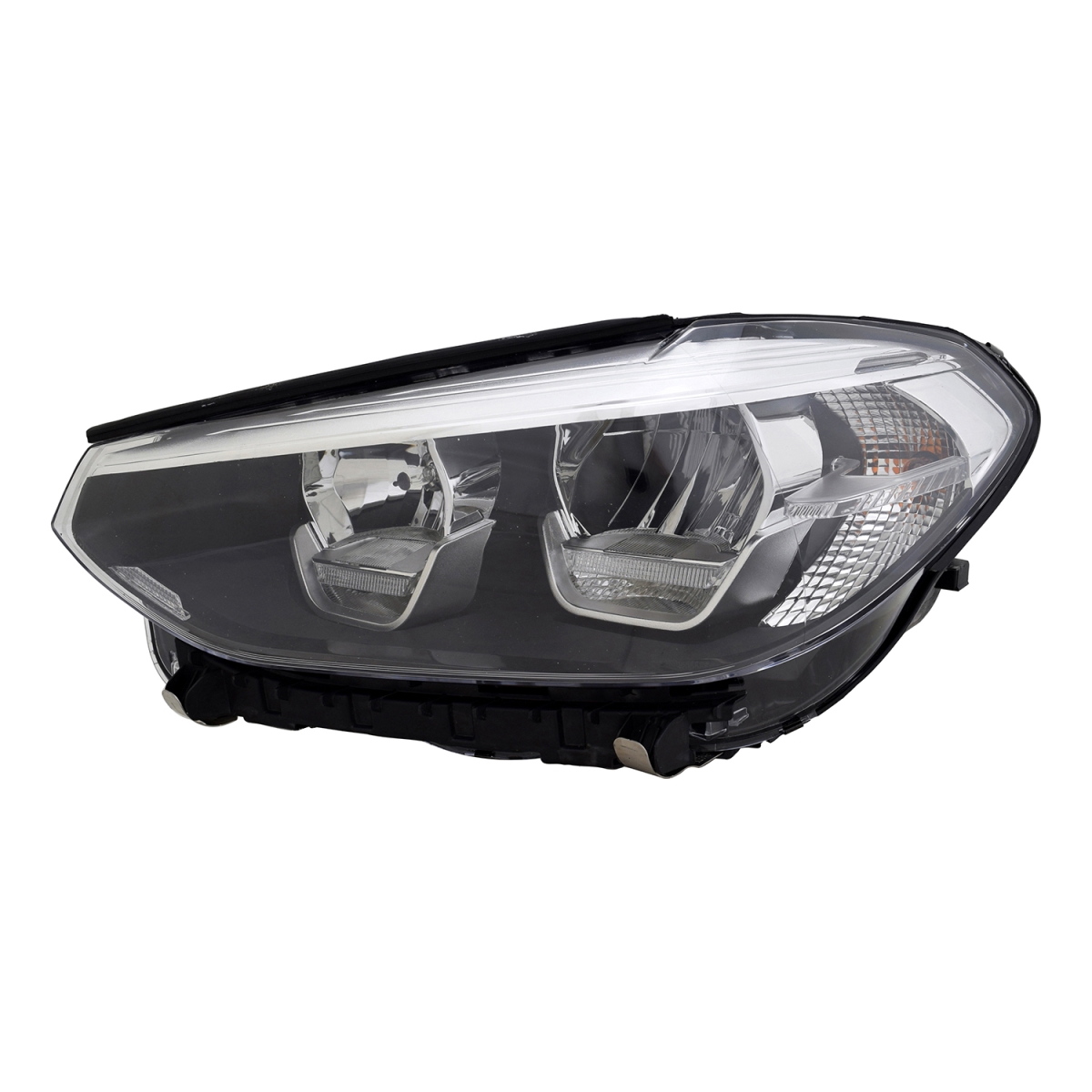 Replacement Driver Side Headlight Lens Housing - Black - Single Unit - Durable Design