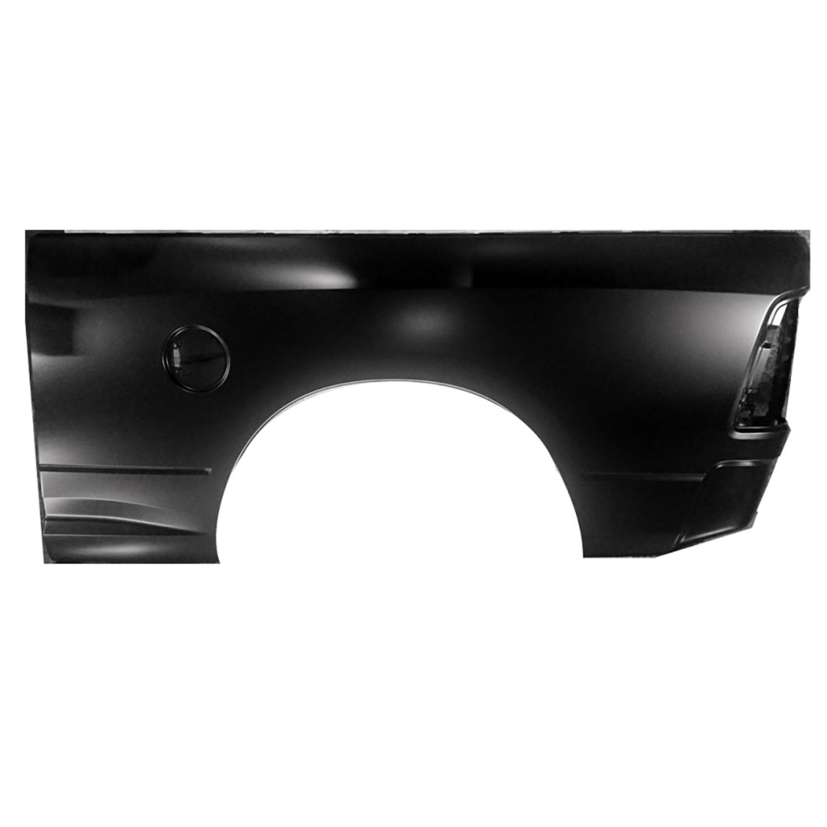 Replacement Driver Side Outer Panel - Black - 6.5 ft Bed - Durable Alloy