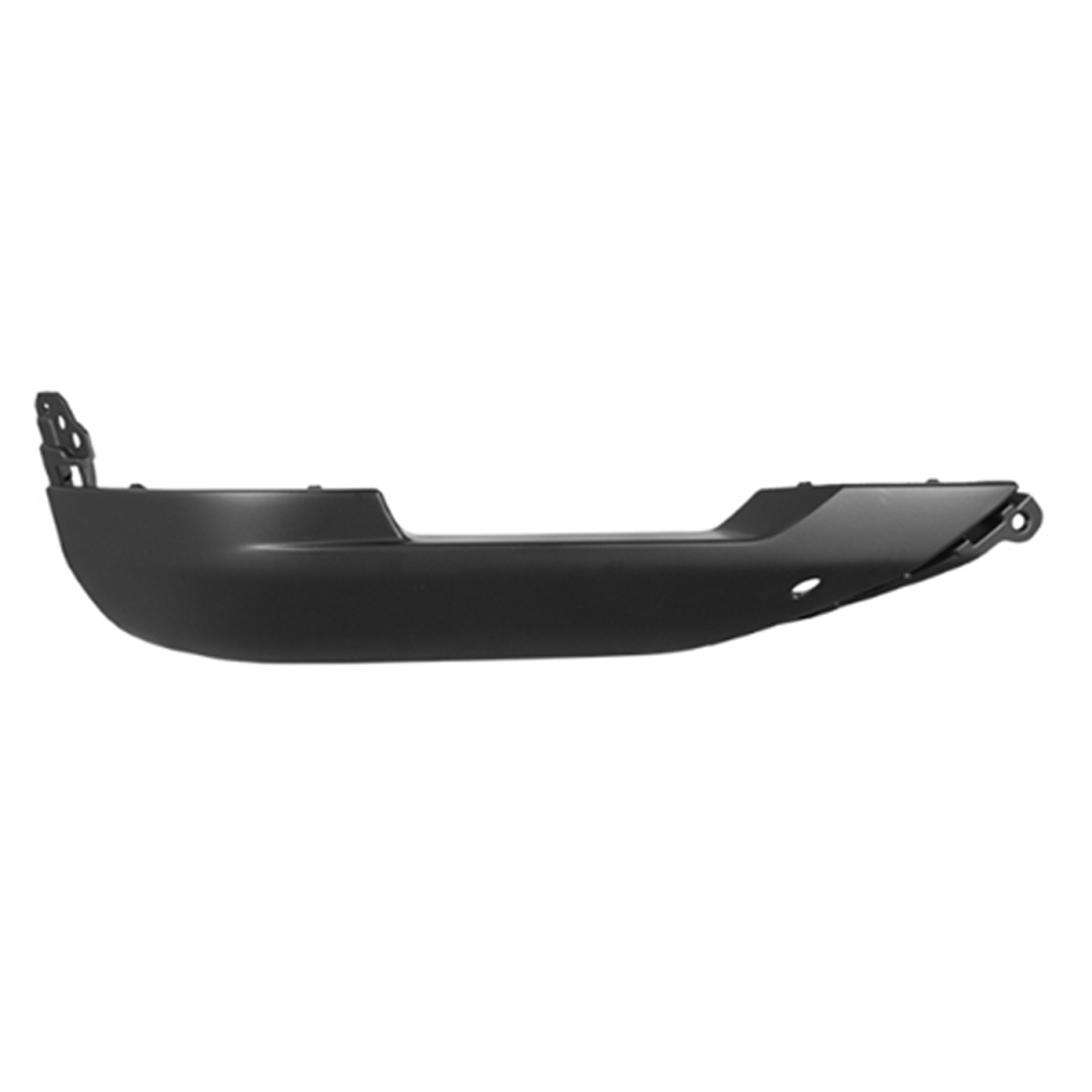 Replacement Front Passenger Side Lower Spoiler - Black - Single Unit - Durable Alloy