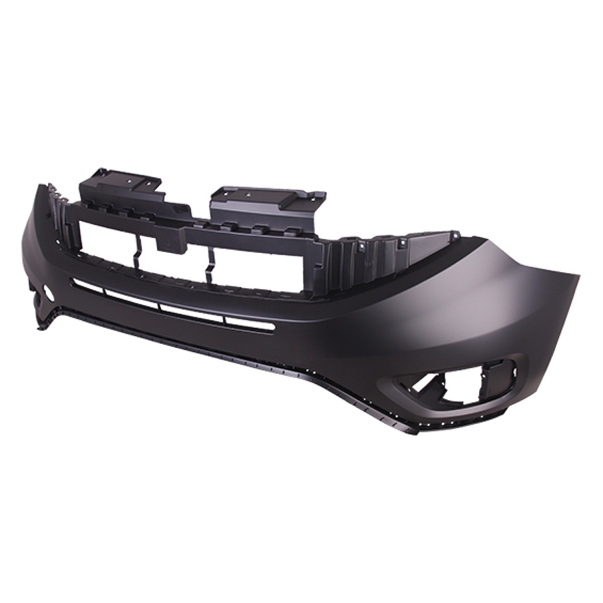 Front Upper Bumper Cover - Black - Direct Replacement - Durable Alloy