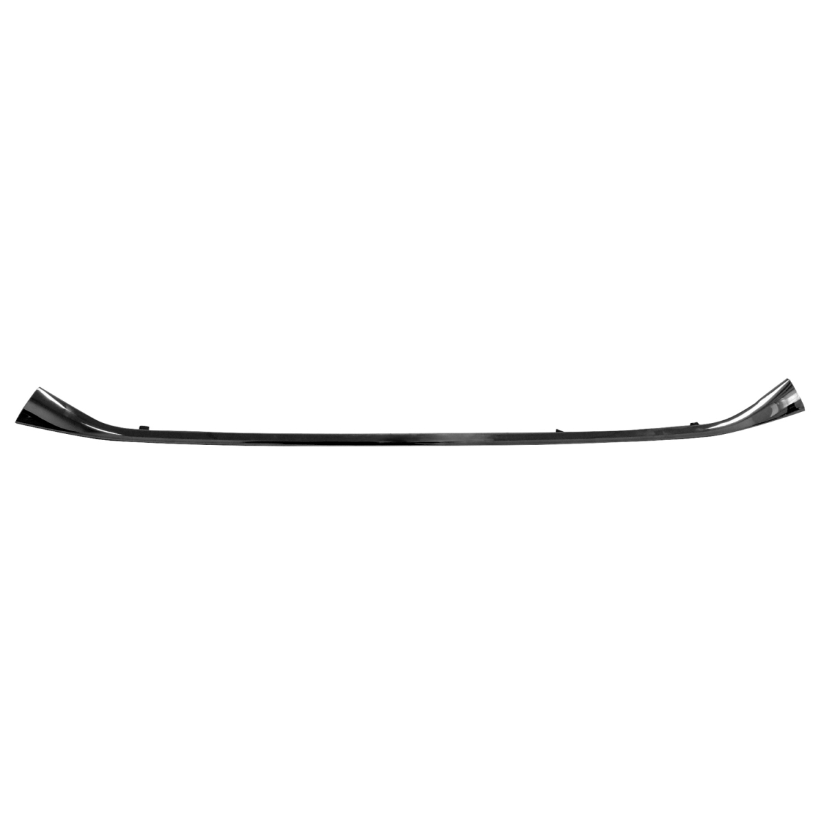 Replacement Front Center Bumper Cover Molding - Black - Direct Fit - Durable Construction
