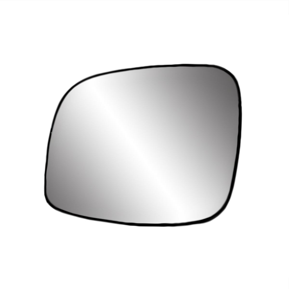 Replacement Driver Side Door Mirror Glass Assembly - Black - Individual - Durable Design