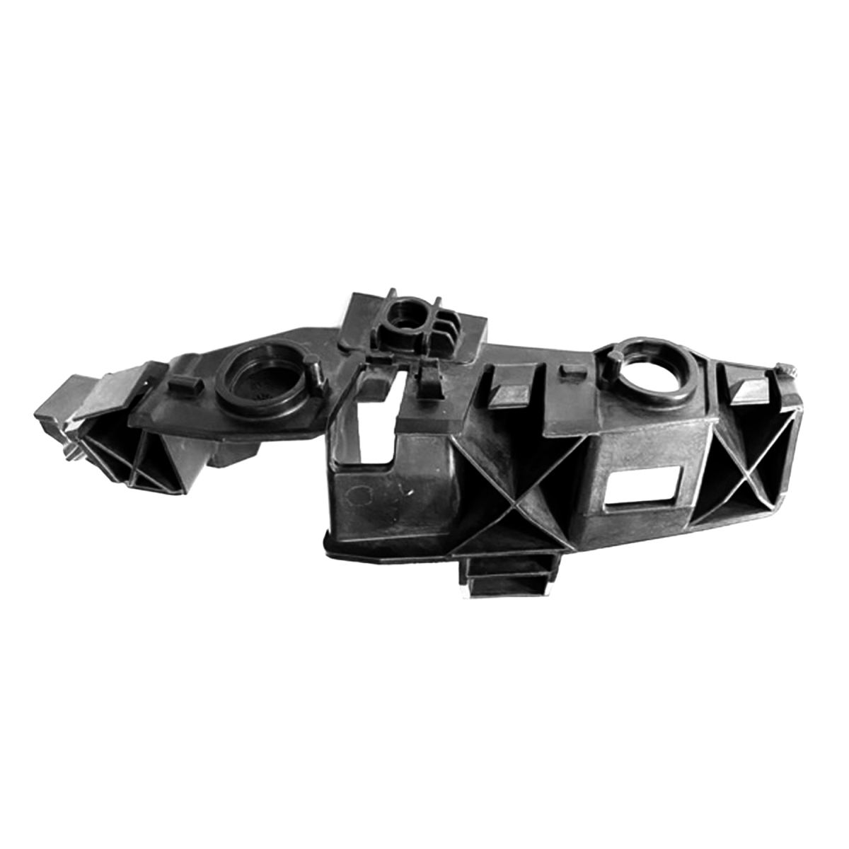 Replacement Front Passenger Side Bumper Guide - Black - Individual - Durable Plastic